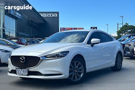 White 2020 Mazda 6 Sedan Sport
