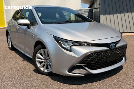 Silver 2024 Toyota Corolla Hatchback Ascent Sport Hybrid