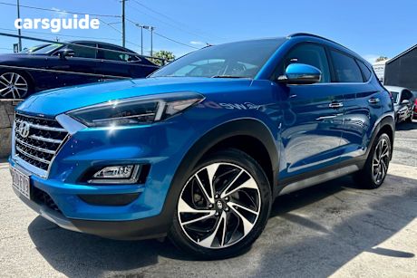 Blue 2020 Hyundai Tucson Wagon Highlander (Awd)