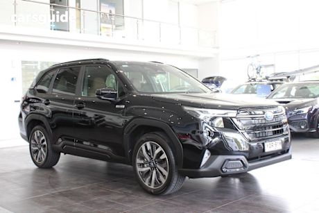 Black 2025 Subaru Forester Wagon Hybrid Touring (Awd)