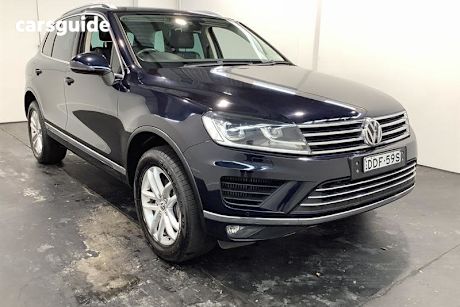 Blue 2016 Volkswagen Touareg Wagon 150 Tdi Element
