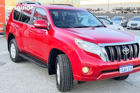 Red 2015 Toyota Landcruiser Prado Wagon Gxl (4X4)