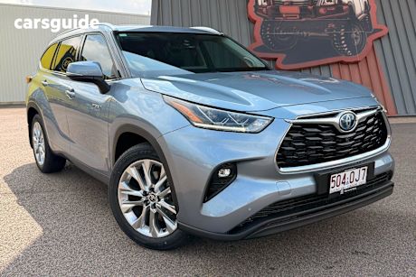 Blue 2022 Toyota Kluger Wagon Grande Hybrid Awd