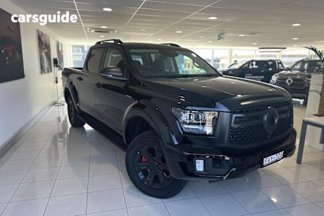 Black 2025 GWM Cannon Alpha Dual Cab Utility Ultra Phev (4X4)