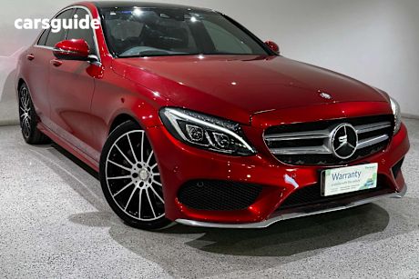 Red 2015 Mercedes-Benz C250 Sedan