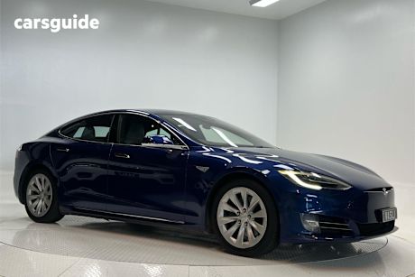 Blue 2016 Tesla Model S Hatchback 90D