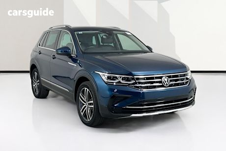 Blue 2022 Volkswagen Tiguan Wagon 162Tsi Elegance