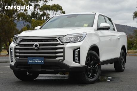 White 2024 Ssangyong Musso XLV Crew Cab Pickup Ultimate