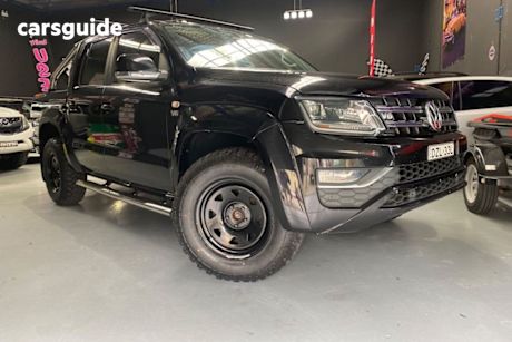 Black 2018 Volkswagen Amarok Dual Cab Utility V6 Tdi 550 Highline