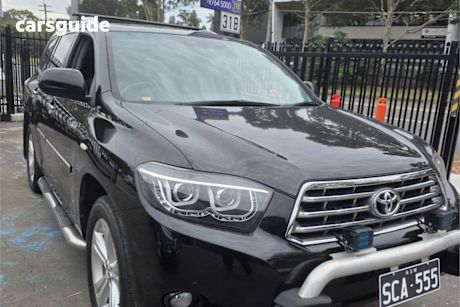 Black 2008 Toyota Kluger Wagon Grande (Fwd)