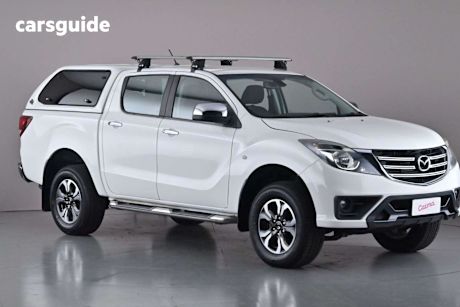 White 2018 Mazda BT-50 Dual Cab Utility Xtr (4X2) (5Yr)