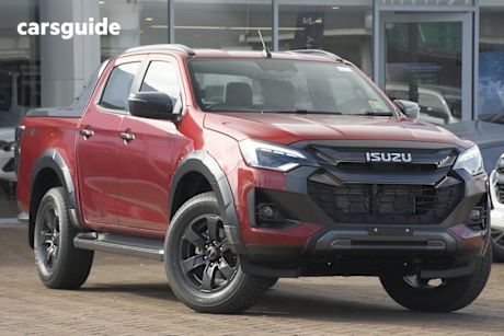 Red 2025 Isuzu D-MAX Crew Cab Utility X-Terrain (4X4)