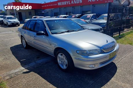 Silver 1998 Ford Fairlane Sedan Ghia Concorde