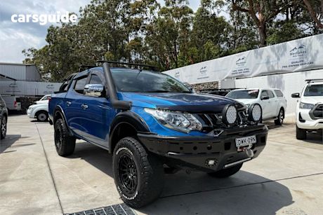 Blue 2018 Mitsubishi Triton Dual Cab Utility Gls (4X4)