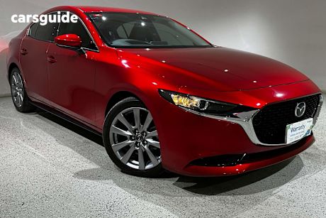 Red 2020 Mazda 3 Sedan G20 Touring