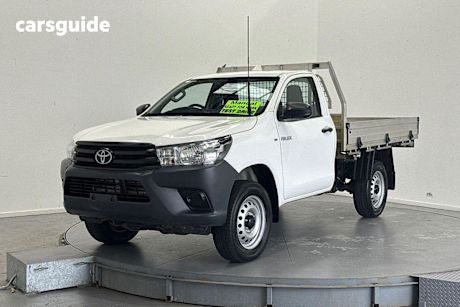 White 2021 Toyota Hilux Cab Chassis Workmate (4X4)