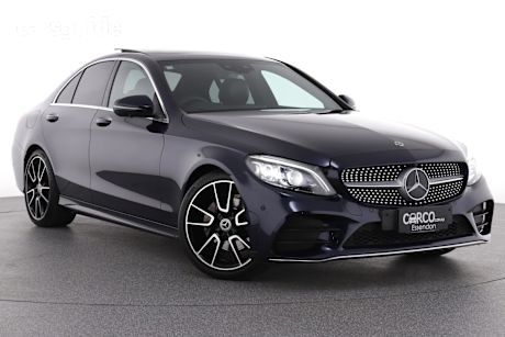 Blue 2018 Mercedes-Benz C200 Sedan Edition C
