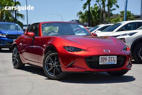Red 2019 Mazda MX-5 Convertible Rf Gt