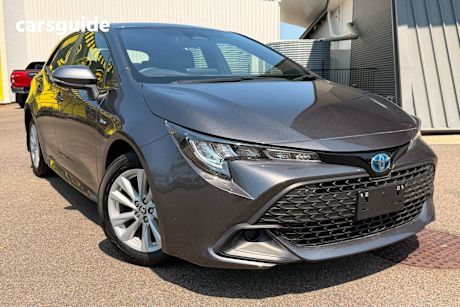 Grey 2024 Toyota Corolla Hatchback Ascent Sport Hybrid