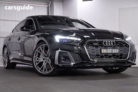 Black 2022 Audi A5 Sportback 45 Tfsi Quattro S Line Mhev