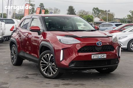 Red 2021 Toyota Yaris Cross Wagon Urban Hybrid