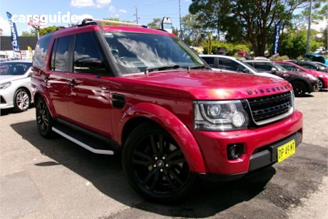 Red 2015 Land Rover Discovery 4 Wagon 3.0 Sdv6 Hse