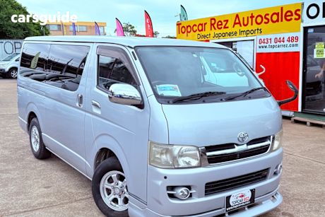 Silver 2005 Toyota Hiace Regius Commercial