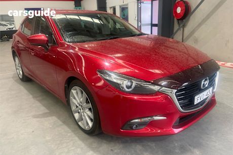 Red 2017 Mazda 3 Hatchback Sp25 Gt