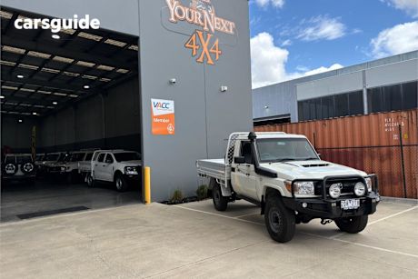 White 2021 Toyota Landcruiser 70 Series Ute Tray WORKMATE