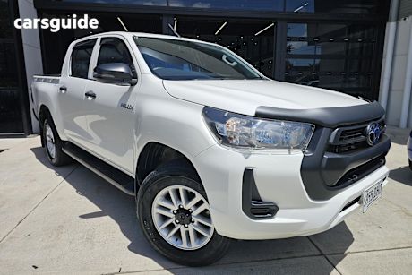 White 2021 Toyota Hilux Double Cab Pick Up Workmate Hi-Rider