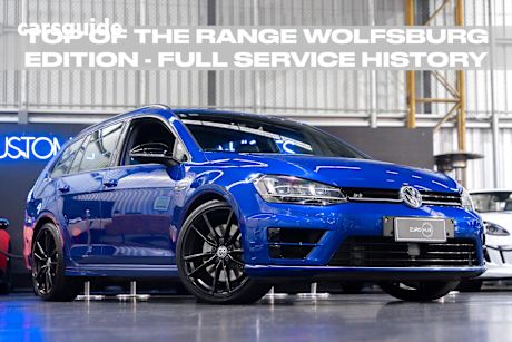 Blue 2015 Volkswagen Golf Wagon R Wolfsburg Edition