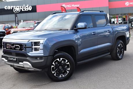 Blue 2024 BYD Shark 6 Dual Cab Utility Dual Motor Premium