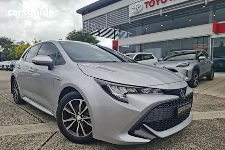 Silver 2021 Toyota Corolla Hatchback Ascent Sport Hybrid