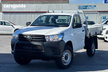 White 2024 Toyota Hilux Cab Chassis Workmate Hi-Rider (4X2)
