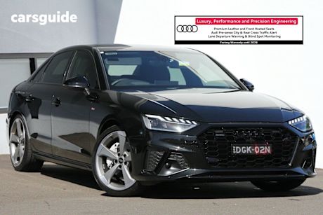 Black 2022 Audi A4 Sedan 45 Tfsi Quattro S Line Mhev