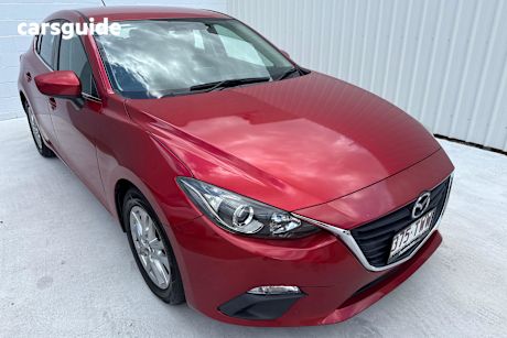 Red 2014 Mazda 3 Hatchback Maxx
