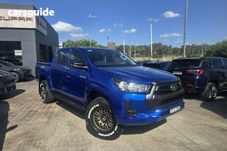 Blue 2023 Toyota Hilux Cab Chassis Workmate Hi-Rider (4X2)