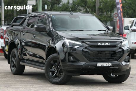 Black 2025 Isuzu D-MAX Crew Cab Utility X-Rider (4X4)