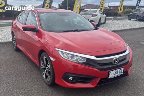Red 2016 Honda Civic Sedan Vti-L