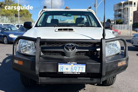 White 2007 Toyota Hilux Ute Tray WORKMATE TGN16R 06 UPGRADE