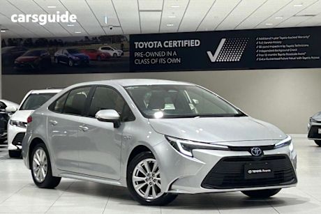 Silver 2024 Toyota Corolla Sedan Ascent Sport Hybrid