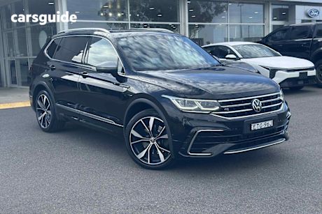 Black 2022 Volkswagen Tiguan Wagon Allspace 147Tdi R-Line