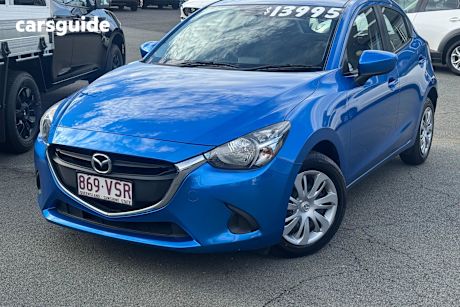 Blue 2015 Mazda 2 Hatchback Neo