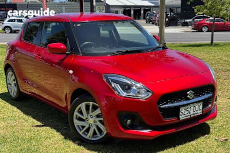 Red 2022 Suzuki Swift Hatchback Sport Turbo