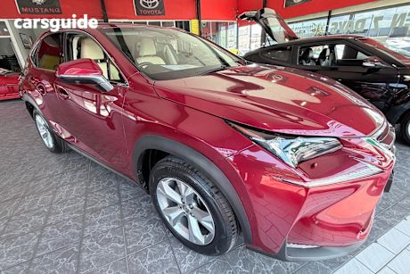 Red 2014 Lexus NX300H Wagon Sports Luxury Hybrid (Awd)