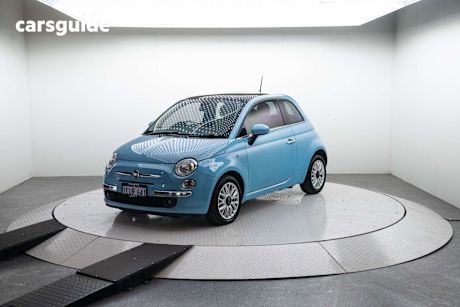 Blue 2015 Fiat 500 Hatchback Lounge