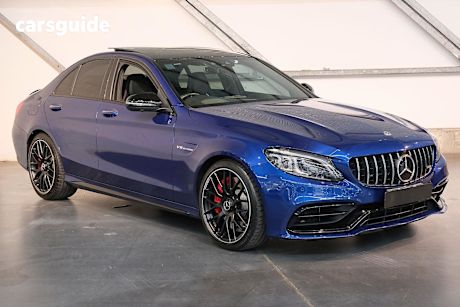 Blue 2021 Mercedes-Benz C63 Sedan S