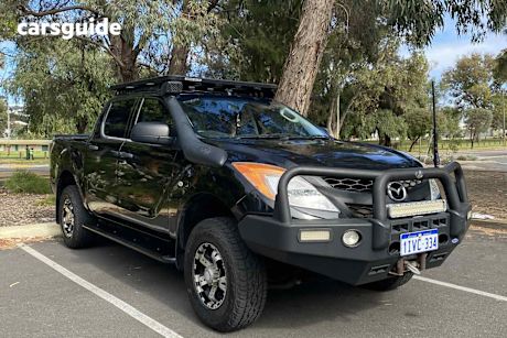 Black 2012 Mazda BT-50 Dual Cab Utility Xt (4X4)