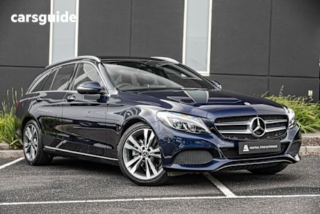 Blue 2018 Mercedes-Benz C200 Sedan Edition C