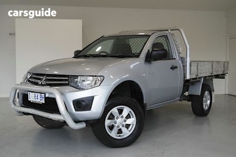 Silver 2014 Mitsubishi Triton Cab Chassis Gl